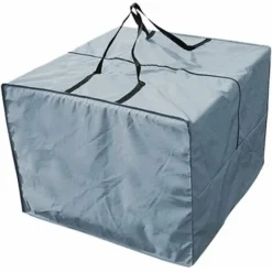 Sac De Rangement Coussin - Durable 210D Sac De Rangement Pour Coussin De Jardin, Fermeture éclair Housse Rangement Coussin Exterieur Avec Poignées Et Capacité 81 X 81 X 61 Cm（gris）