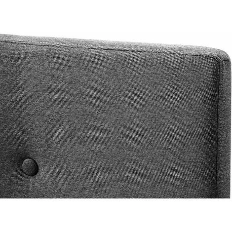 ZIKO - Lit Scandinave 160x200 Cm En Tissu Gris – Image 4