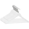 Cintres Antidérapants 20 Pcs Blanc Bois Dur VidaXL