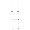 Système De Garde-robe Télescopique Avec Barres Aluminium VidaXL