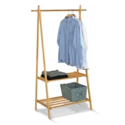 Portant D'entrée Bambou RITA 2 étagères