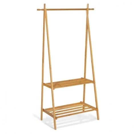 Portant D'entrée Bambou RITA 2 étagères – Image 3