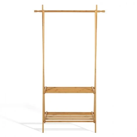 Portant D'entrée Bambou RITA 2 étagères – Image 4