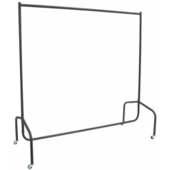 HOMCOM Portant Tringle à Vêtements Acier Charge Max. 140 Kg Dim. 120L X 60l X 170H Cm Noir