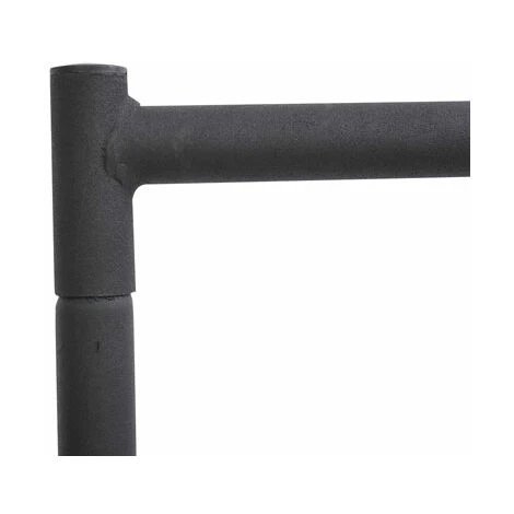 HOMCOM Portant Tringle à Vêtements Acier Charge Max. 140 Kg Dim. 120L X 60l X 170H Cm Noir – Image 5