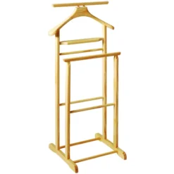 Valet De Nuit En Bois Massif Coloris Naturel - L47 X P36 X H102 Cm