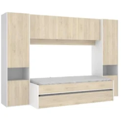 KWAI Lit Gigogne Enfant Avec Multiples Rangements - 90 X 190 Cm