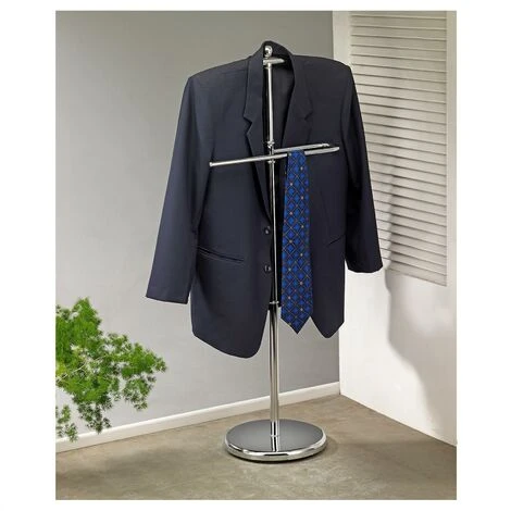 Valet De Chambre JÖRG Valet De Nuit Support Pour Vestes Porte Vêtements En Métal Chromé – Image 3