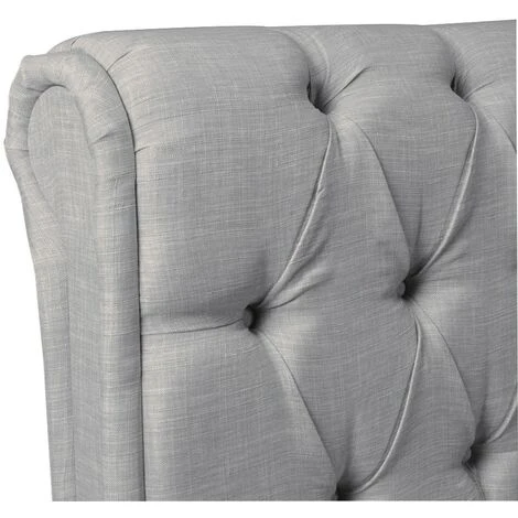 Lit CHELSEA 160x200 + 4 Tiroirs + Sommier / Gris Clair/ 218x178x116cm – Image 3