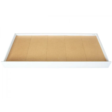Dmora Tiroir Coulissant à Roulettes Pour Lit, En Pin Massif, Coloris Blanc, 199x94x22 Cm, Avec Emballage Renforcé