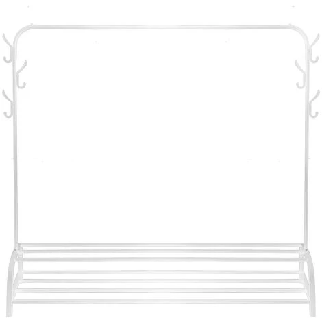 Penderie à Vêtement Avec étagère De Rangement Blanc