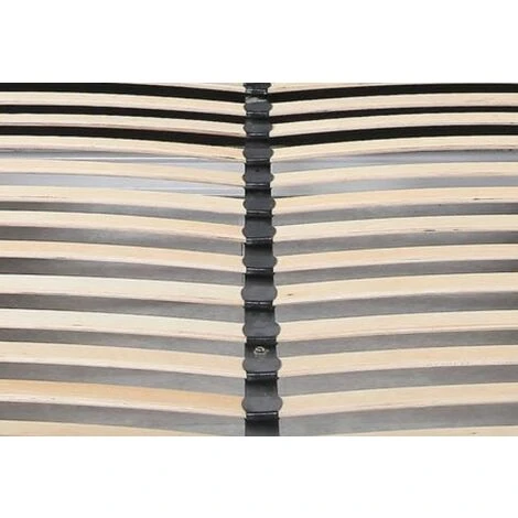 Frederic - Solide Et Confortable Lit Avec Sommier + Tête De Lit Capitonnee Couleur GRIS + Pieds En 10 Cm Pour Matelas En 90x190 - 13 Lattes - Revetement PVC Simili Facile D'entretien - Montage Rapide – Image 3