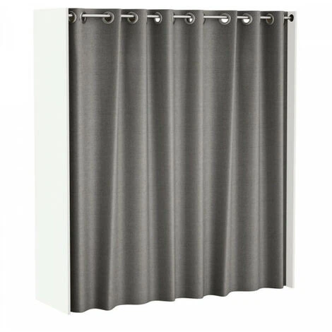 Aménagement Dressing Extensible Blanc - ARA - L 168 X L 50 X H 187 Cm – Image 5