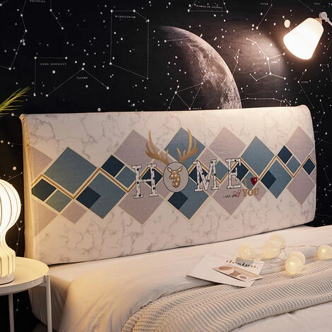 Housses De Tête De Lit,Protecteur Antipoussière Pour Tête De Lit Rembourrée (F, Tête De Lit Longueur:70cm-120cm)