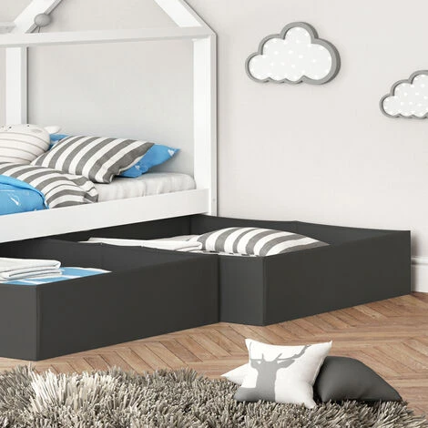 Boîte Pliable Anthracite Lot De 2 Pour Lit D'enfant VitaliSpa – Image 5