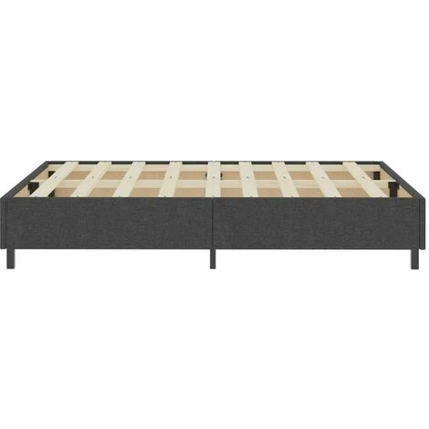 Hommoo Sommier Tapissier Gris Tissu 180 X 200 Cm – Image 5