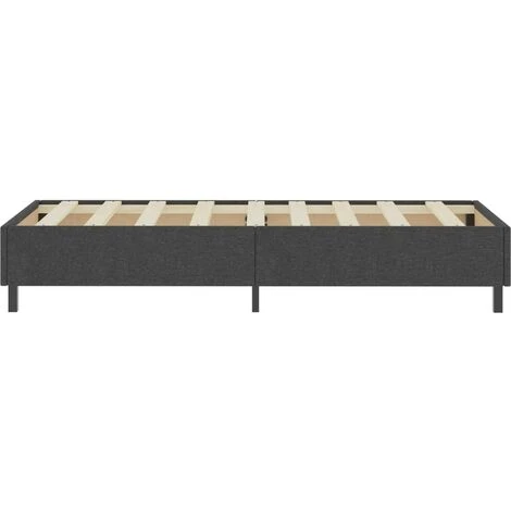 Hommoo Sommier Tapissier Gris Tissu 80 X 200 Cm – Image 5