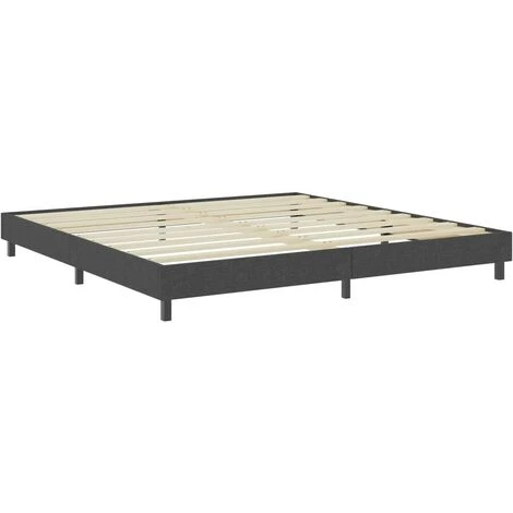 Hommoo Sommier Tapissier Gris Tissu 200 X 200 Cm – Image 3