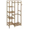 Penderie 4 Étagères Bambou 170cm Naturel