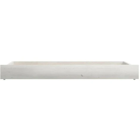 Hommoo Tiroirs De Lit 2 Pcs Blanc Bois De Pin Massif – Image 5