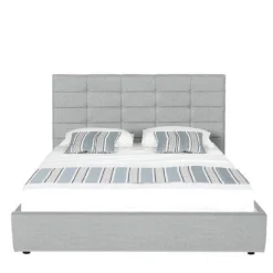 Tête De Lit Capitonnée Grise 150 Cm - Confort - Designetsamaison