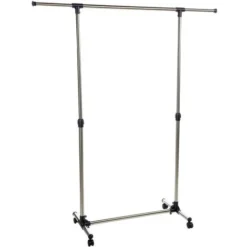 Penderie Mobile Télescopique - De H.87 à 150 Cm - 150 X 44 X 160