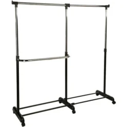 Penderie Extensible Mobile - 87/157 X H. 98/168 Cm - 157 X 43 X 168