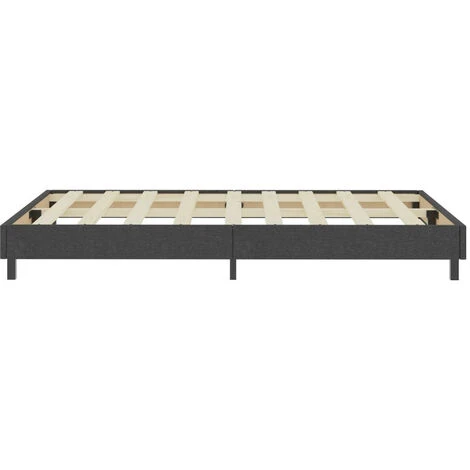 Cadre De Lit Gris Tissu 120 X 200 Cm – Image 5