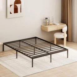 Cadre De Lit En Métal DEWINNER,Sommier ,Assemblage Simple,pour Adultes, Enfants (140 X190 Cm)