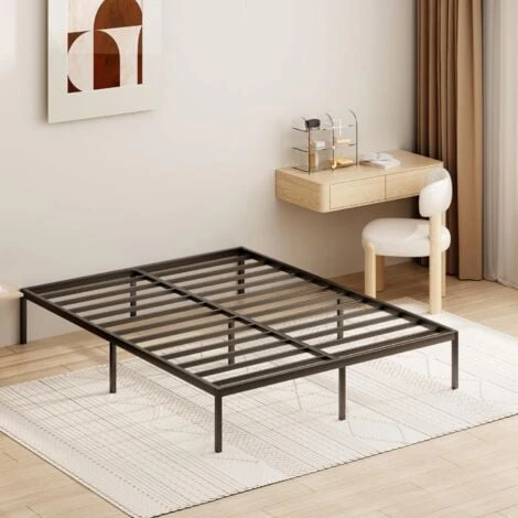 Cadre De Lit En Métal DEWINNER,Sommier ,Assemblage Simple,pour Adultes, Enfants (140 X190 Cm)