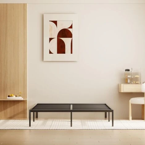 Cadre De Lit En Métal DEWINNER,Sommier ,Assemblage Simple,pour Adultes, Enfants (140 X190 Cm) – Image 3