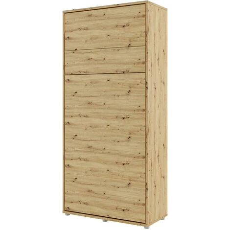 LENART Lit Escamotable BED CONCEPT 03 90x200 Vertical Chêne Artisanal – Image 2