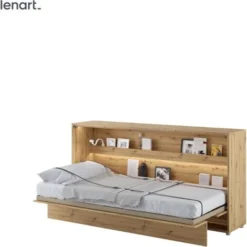 LENART Lit Escamotable BED CONCEPT 06 90x200 Horizontal Chêne Artisanal