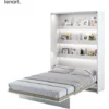 LENART Lit Escamotable BED CONCEPT 01 140x200 Vertical Blanc Mat