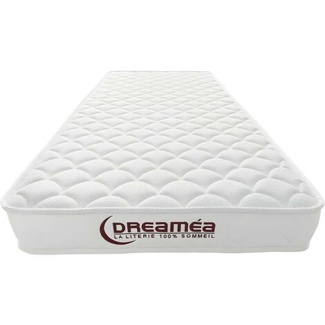 Ensemble Cadre à Lattes + Matelas Mousse Accueil Mémoire De Forme PELOPS De DREAMEA - 15 Cm épaisseur - 90 X 190 Cm – Image 3