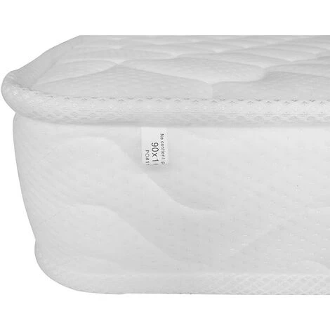 Ensemble Cadre à Lattes + Matelas Mousse Accueil Mémoire De Forme PELOPS De DREAMEA - 15 Cm épaisseur - 90 X 190 Cm – Image 4
