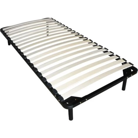 Ensemble Cadre à Lattes + Matelas Mousse Accueil Mémoire De Forme PELOPS De DREAMEA - 15 Cm épaisseur - 90 X 190 Cm – Image 5
