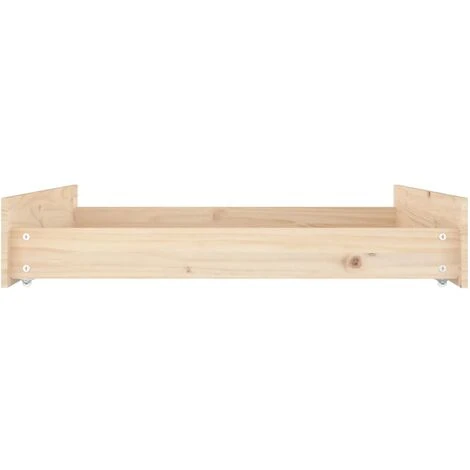 Lot De 2 Tiroirs De Lit Contemporain | Bois De Pin Massif 55644 – Image 5