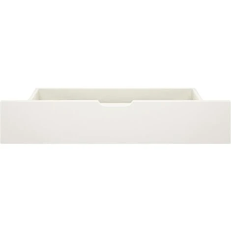 Lot De 2 Tiroirs De Lit Contemporain | Blanc Bois De Pin Massif 74406 – Image 3