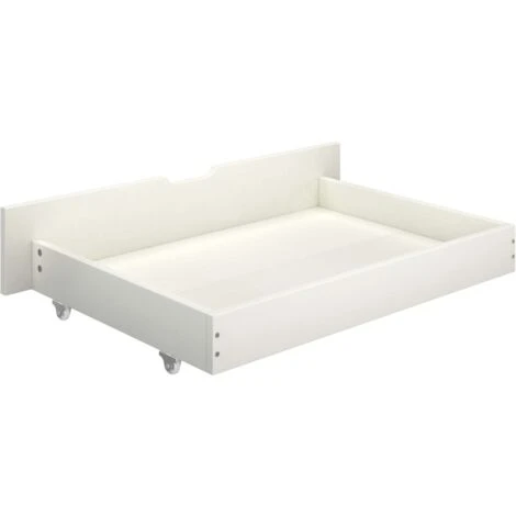 Lot De 2 Tiroirs De Lit Contemporain | Blanc Bois De Pin Massif 74406 – Image 5