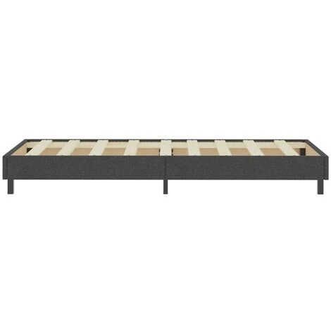 Hommoo Sommier Tapissier Gris Tissu 100 X 200 Cm – Image 5
