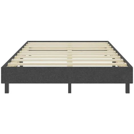 Hommoo Sommier Tapissier Gris Tissu 120 X 200 Cm – Image 4