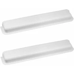 2x Couvercle Cache Blanc 450mm Pour Amortisseur Ressort De Lit Banquette Clic Clac Pliable Convertible Plastique