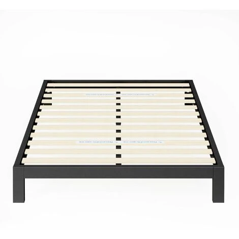 ZINUS MODERN STUDIO Lit Adulte 140x190 cm Cadre En Métal Noir – Image 2