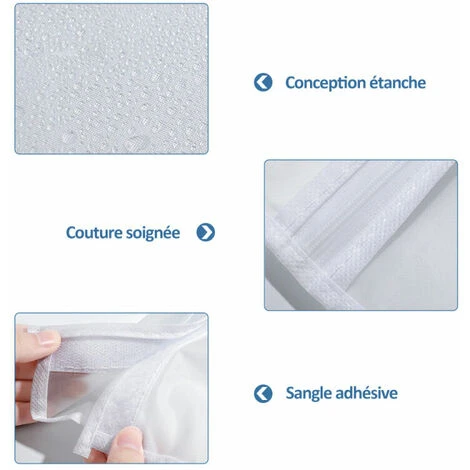 Sac De Rangement Suspendu Pour Vêtements De Garde-robe Sac Suspendu Sac De Protection Pour Vêtements De Grande Capacité Translucide, Résistant à La Poussière Et à L'humidité, 1Pc, 60 50 90Cm - 60 5 – Image 3