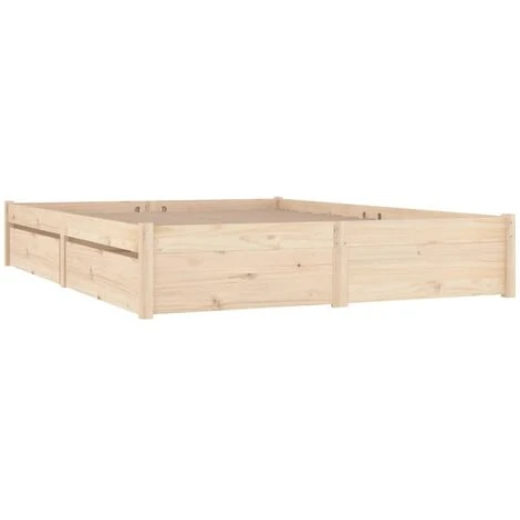 200 X 200 Cm Lit Adulte 2 Personnes - Cadre De Lit Avec Tiroirs - élégant Chambre28468 – Image 3