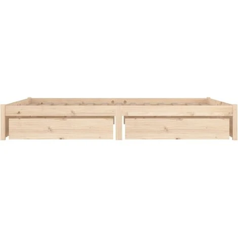 200 X 200 Cm Lit Adulte 2 Personnes - Cadre De Lit Avec Tiroirs - élégant Chambre28468 – Image 4