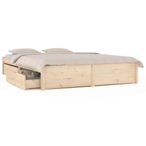 120 X 190 Cm Lit Adulte 2 Personnes - Cadre De Lit Avec Tiroirs 120x190 Cm Petit Double - élégant Chambre74690 – Image 2