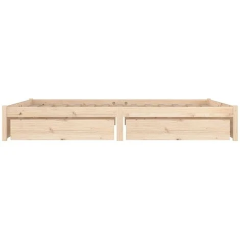 120 X 190 Cm Lit Adulte 2 Personnes - Cadre De Lit Avec Tiroirs 120x190 Cm Petit Double - élégant Chambre74690 – Image 4