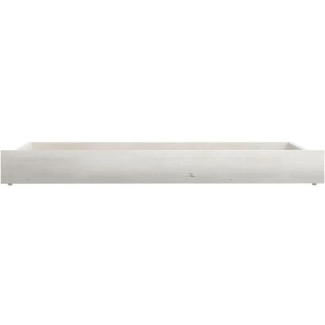 Lot De 2 Tiroirs De Lit Style Classique - Blanc Bois De Pin Massif BV352629 - BonneVie – Image 4